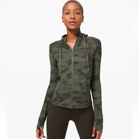 lululemon athletica Tops - Lululemon Hooded Define Jacket Nulu Heritage 365 Camo Green Twill 6